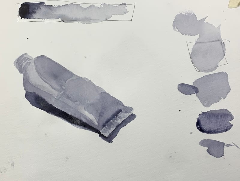 18 Day Watercolor Challenge Course - Value lesson