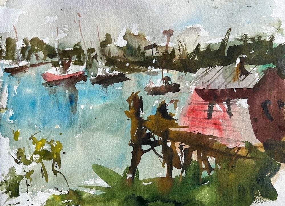 Learn to paint with watercolors