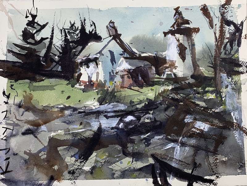 Beginner's Guide to Painting Watercolor Landscapes example