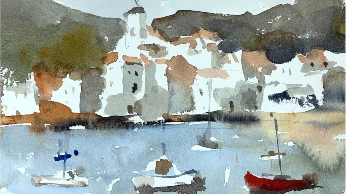 Beginner Watercolor Landscape Tutorial