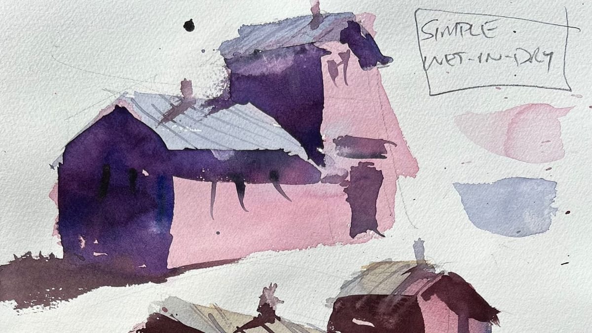Learn Valuable Wet-in-Dry Watercolor Wash Techniques