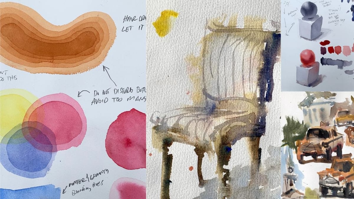 6 Hour Watercolor Course for Beginners