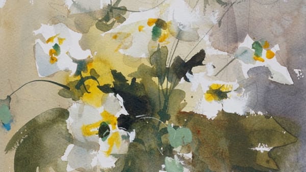 Easy Watercolor Flowers for Beginners Video Lesson
