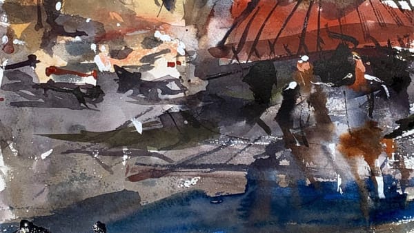 Learn How to Paint Loose Watercolor Urban Artwork