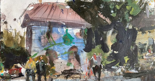 Master Loose Urban Watercolor Landscapes Feature Image