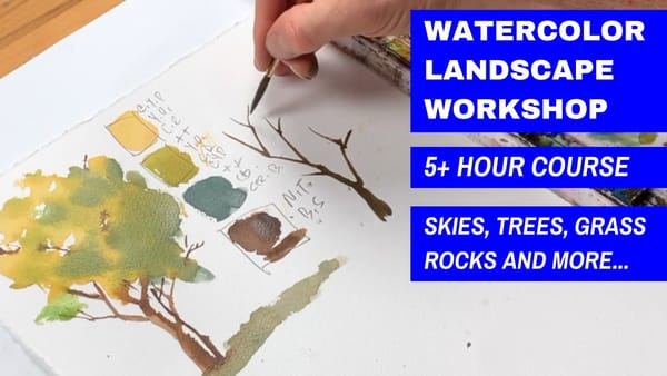 Watercolor Landscapes: Skies, Trees, Mountains & More