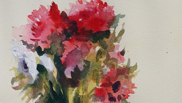 How to Paint Loose Watercolor Flowers Tutorial