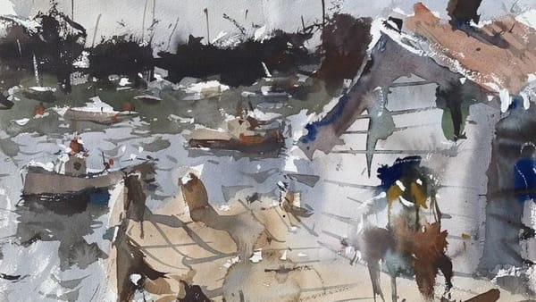Advanced Watercolor Landscape Tutorial using Photo Reference