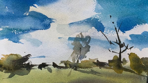 How to Paint Clouds with Watercolor for Beginners