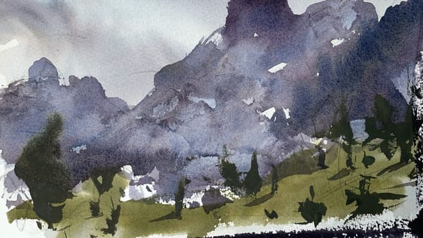 Learn How to Paint Mountains with Watercolors