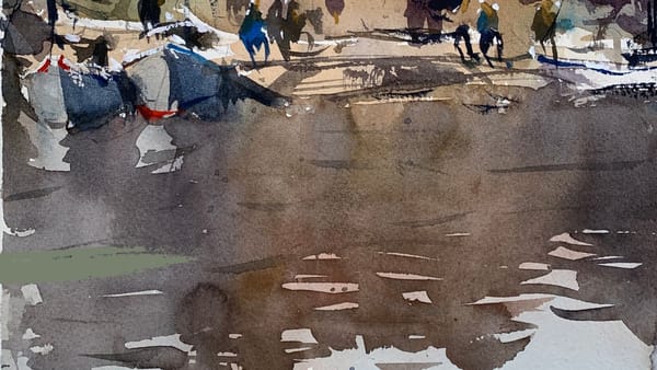 How to Paint Water with Watercolors Tutorial
