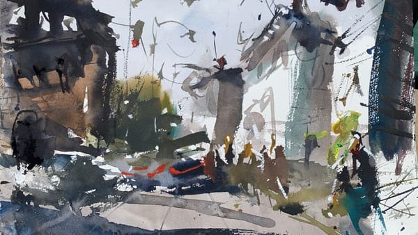 Urban Landscape Watercolor Video Demo Lesson