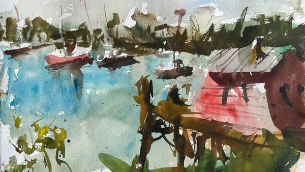 Advanced Washes for Watercolor Landscapes Tutorial