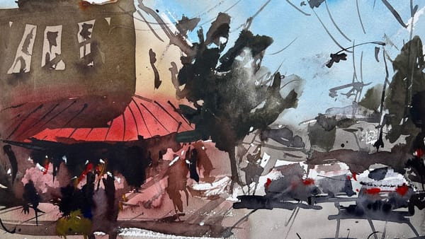 Watercolor Urban Landscape Video Tutorial