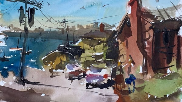 Fun Watercolor Tutorial Landscape