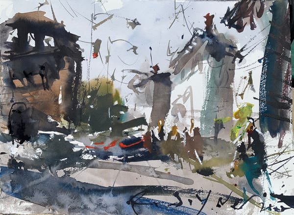 Urban Landscape Watercolor Video Demo Lesson