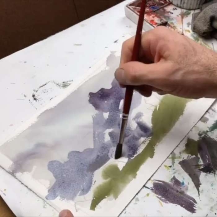 Watercolor painting takes patience and consistency