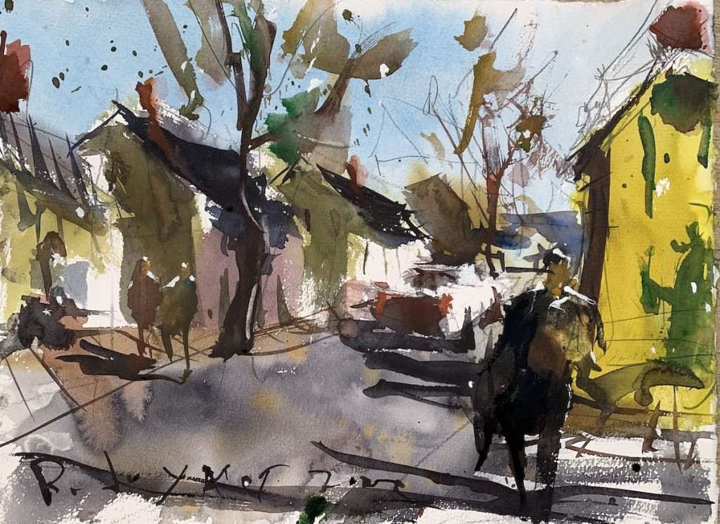 Mastering the Art of Loose Urban Landscapes with Watercolors