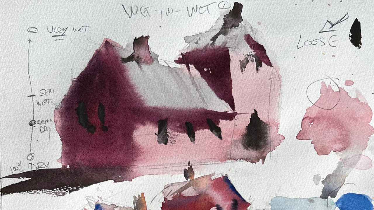 Intermediate Guide Wet-in-Wet Watercolor Washes